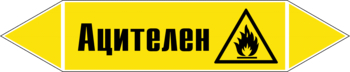 Маркировка трубопровода "ацителен" (пленка, 507х105 мм) - Маркировка трубопроводов - Маркировки трубопроводов "ГАЗ" - ohrana.inoy.org